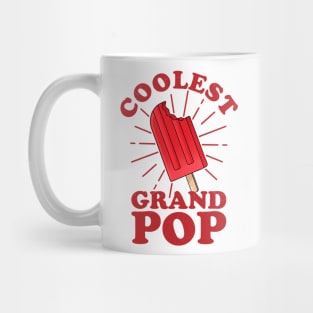 Coolest GrandPop Funny Ice Pop Ice Cream Grandpa Fathers Day Mug